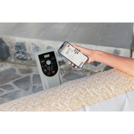 BESTWAY Lay-Z-Spa Rome AirJet Jacuzzi dmuchane, 201 x 201 x 71 cm, 7 osób 6001M