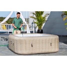 BESTWAY Lay-Z-Spa Rome AirJet Jacuzzi dmuchane, 201 x 201 x 71 cm, 7 osób 6001M