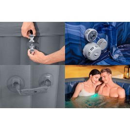 BESTWAY Lay-Z-Spa Santorini EnergySense HydroJet Pro Jacuzzi, 216 x 80 cm, 7 osób 6001T
