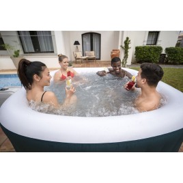 BESTWAY Lay-Z-Spa Ibiza AirJet Jacuzzi dmuchane, 180 x 180 x 66 cm, 4 osoby 6002U