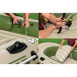 BESTWAY Hydro-Force Voyager X4 Ponton dmuchany, 350 x 145 x 49 cm 65156