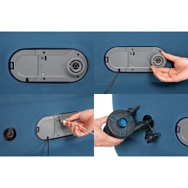 BESTWAY AlwayzAire Twin Materac dmuchany z pompką, 191 x 97 x 46 cm 6713P