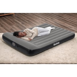 BESTWAY TriTech Queen Materac dmuchany z wbudowaną pompką USB, 203 x 152 x 30 cm 671BS
