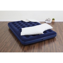 BESTWAY Air Bed Full Materac welurowy z pompką, 191 x 137 x 22 cm 67287