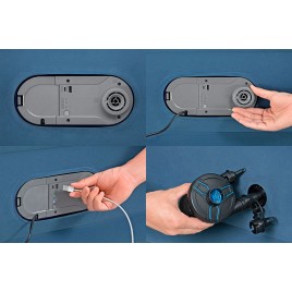 BESTWAY AlwayzAire Queen Materac z pompką, 203 x 152 x 46 cm 67624