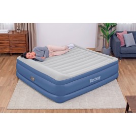 BESTWAY TriTech King Materac dmuchany z wbudowaną pompką, 203 x 193 x 56 cm 67692