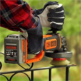 Black & Decker BCG720M1 Szlifierka kątowa akumulatorowa 125mm (18V/1x4,0Ah) Torba