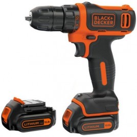 Black & Decker BDCDD12KB Akumulatorowa wiertarko-wkretarka (26Nm/10,8V/2x1,5Ah), walizka