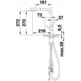 OUTLET BLANCO FONTAS-S II Bateria stal 525199 UŻYWANY