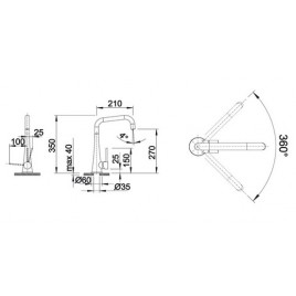 BLANCO Julos bateria kuchenna w kolorze stali 516755