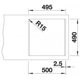 BLANCO Pleon 5 zlewozmywak Silgranit, bez korka automatycznego, aluminium 521670