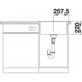BLANCO Pleon 5 zlewozmywak Silgranit, bez korka automatycznego, aluminium 521670