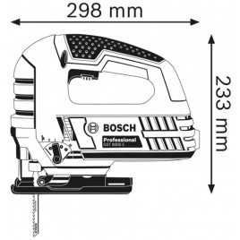 BOSCH GST 8000 E PROFESSIONAL Wyrzynarka elektryczna 710W, 060158H000