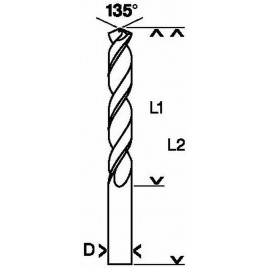 BOSCH Wiertła do metalu HSS-Co, DIN 338 5 x 52 x 86 mm 2608585851