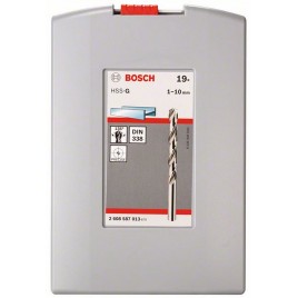 BOSCH 19-częściowy zestaw wierteł do metalu HSS-G ProBox, DIN 338, 135° 2608587013