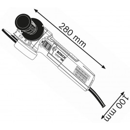 BOSCH GWX 9-125 S PROFESSIONAL Szlifierka katowa, X-LOCK, 125mm 06017B2000