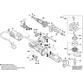 BOSCH GWS 750 S PROFESSIONAL Szlifierka kątowa 125 mm 0601394121