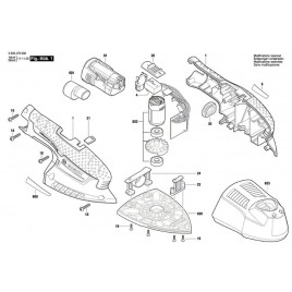 BOSCH EasySander 12 Akumulatorowa szlifierka wielofunkcyjna 0603976909