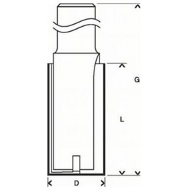 Bosch Frezy do wpustów 12 mm, D1 25 mm, L 40 mm, G 81 mm 2608628469