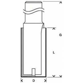 Bosch Frezy do wpustów 12 mm, D1 30 mm, L 40 mm, G 81 mm 2608628470