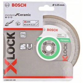 BOSCH X-LOCK tarcza diamentowa do ceramiki 125mm 2608615138