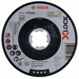 BOSCH X-LOCK Standard for Inox Tarcza tnąca prosta, 115×1×22,23 mm, 10 szt 2608619266