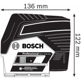 BOSCH Professional GCL 2-50 CG laser krzyżowo-punktowy 0601066H03