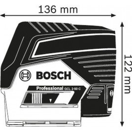 BOSCH GCL 2-50 C Laser liniowy + Statyw BT 150, 0601066G02