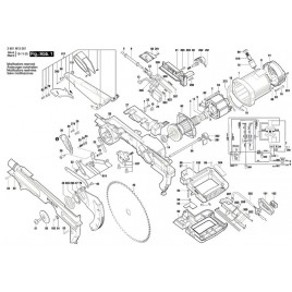 BOSCH GTM 12 JL Professional Stacjonarna piła uniwersalna 0601B15001