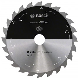 BOSCH Standard for Wood Tarcza tnąca 216 × 1,7 / 1,2 × 30 T48, 2608837723
