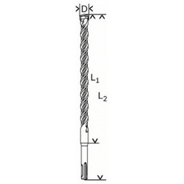 BOSCH SDS plus-5 Wiertła do młotów, 16 x 200 x 265 mm 2608585607
