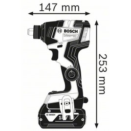 BOSCH GDX 18V-200 C Klucz udarowy + 2x GBA 18V 5.0Ah 06019G4201