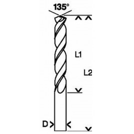 Bosch Wiertła do metalu HSS-Co, DIN 338 1 x 12 x 34 mm, 2608585838