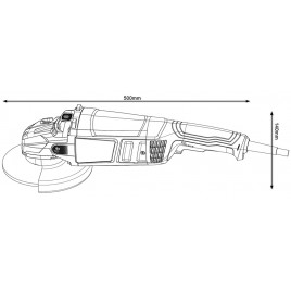 BOSCH GWS 2200 PROFESSIONAL Szlifierka kątowa 06018C0120