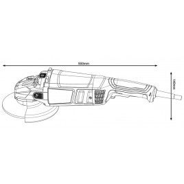 BOSCH GWS 2200 PROFESSIONAL Szlifierka kątowa 06018C1120