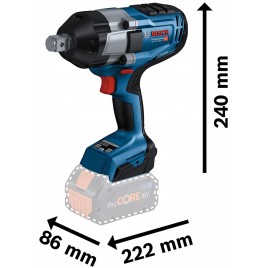 BOSCH GDS 18V-1050 H Professional Akumulatorowe klucze udarowe 06019J8522