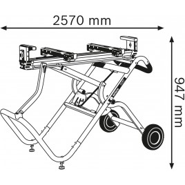 BOSCH GTA 2500 W Stół roboczy 0601B12100