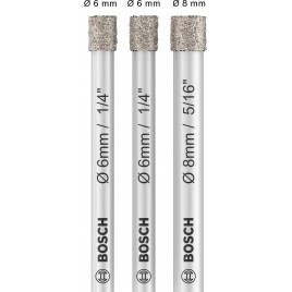 BOSCH Zestaw wierteł PRO Ceramic dry Drill Bit Set, 6 x 66, 6 x 66, 8 x 66 mm 2607011626