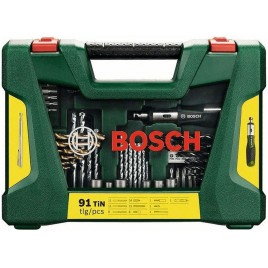 BOSCH Zestaw wierteł i bitów do wkrętarek V-Line Titanium 91 szt. 2607017195