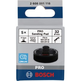 BOSCH Tarcza szlifierska PRO, 32 mm, rzep 2608001118