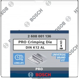 BOSCH PRO Crimping Die, DIN K12 AL, 16 mm2/25 mm2, Aluminium 2608001136