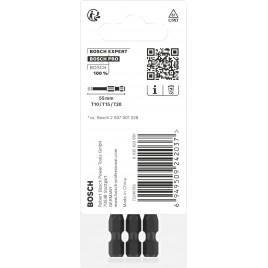 BOSCH Bity PRO T Impact, T10, T15, T20, 55 mm, 3 szt. 2608521U54