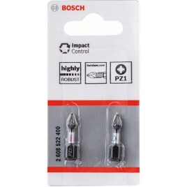 BOSCH Impact Control Insert Bit 25 mm, 2xPZ1 2608522400