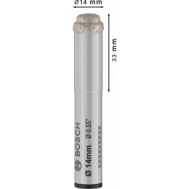 BOSCH Wiertło do pracy na sucho do ceramiki PRO Ceramic dry Drill Bit, 14 x 33 x 13 mm