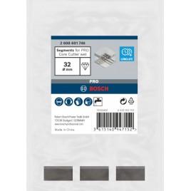 BOSCH Segmenty do PRO Core Cutter wet, 32 × 10 mm, 1 1/4" UNC, 3 szt. 2608601746