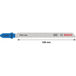 BOSCH Brzeszczot do wyrzynarki PRO Alu T127D, 100 mm, 5 szt. 2608631017