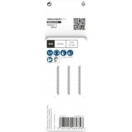 BOSCH Brzeszczot do wyrzynarki PRO Hardwood clean T101BF, 100 mm, 3 szt. 2608636226
