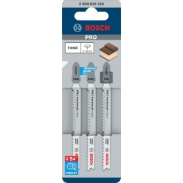 BOSCH Brzeszczot do wyrzynarki PRO Hardwood clean T101BF, 100 mm, 3 szt. 2608636226