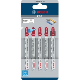 BOSCH Brzeszczot do wyrzynarki PRO Plastics PMMA clean T102BF 92 mm, 5 szt. 2608636781