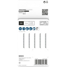 BOSCH Brzeszczot do wyrzynarki PRO Metal thin T121GFC, 92 mm, 5 szt. 2608655104